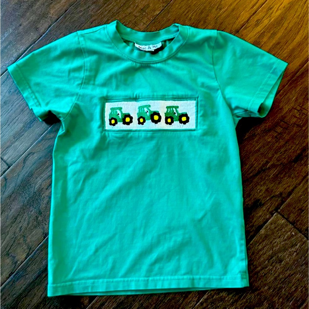 🚫SOLD🚫 Tractor smocked shirt